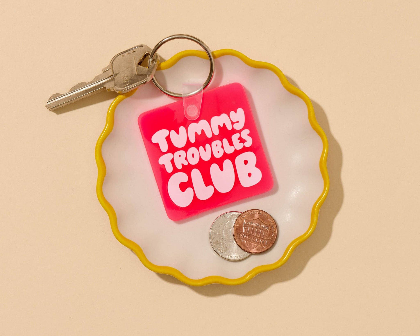 Tummy Troubles Club PVC Keychain