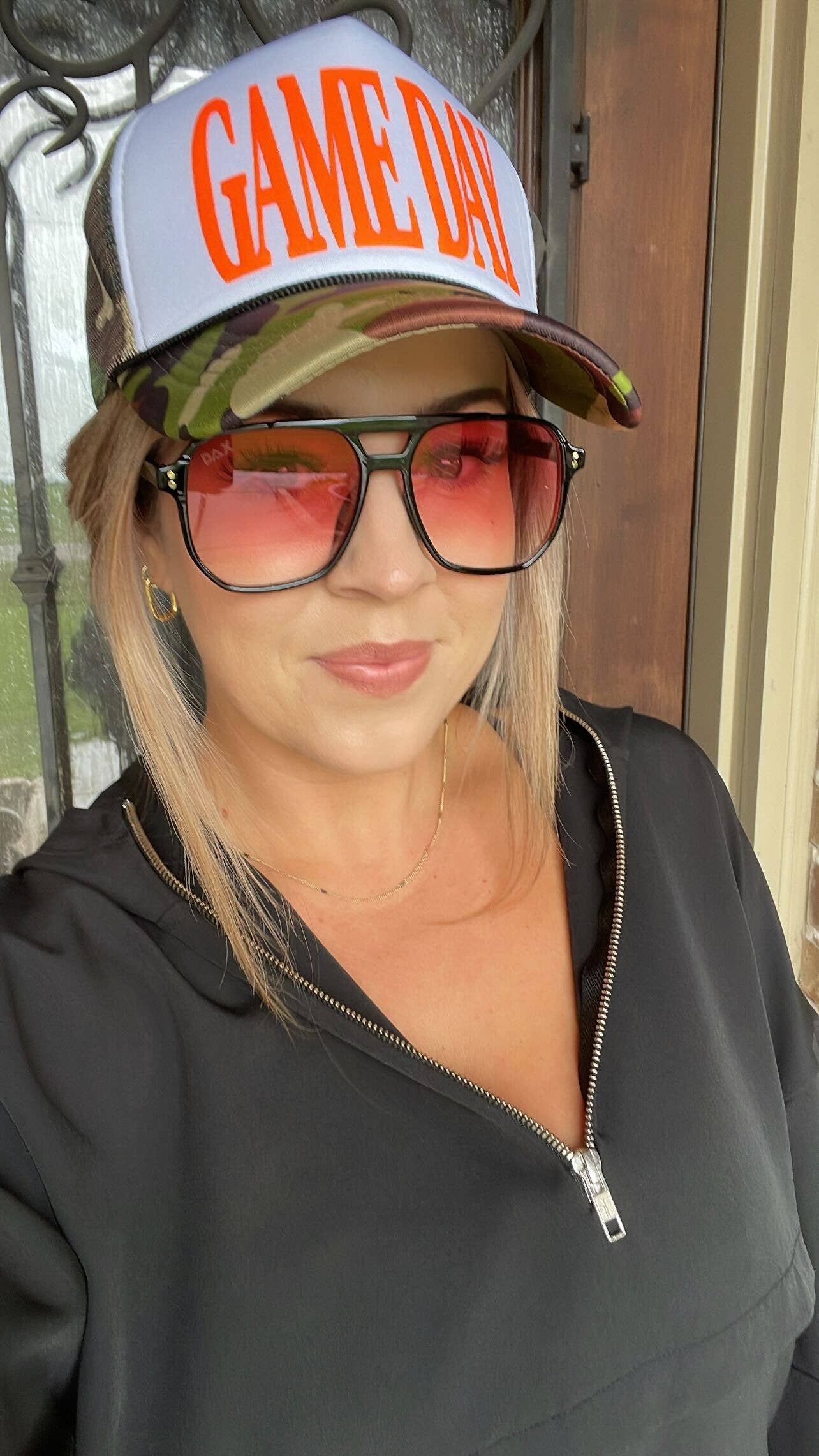 Skye - Unisex Oversized Aviator : Amber