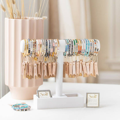Good Karma Miyuki Bracelet | Sparkle & Shine - Raven/Silver