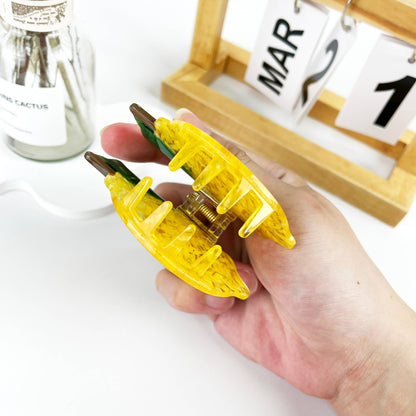 Lemon Fruit  Hair Clip : Yellow