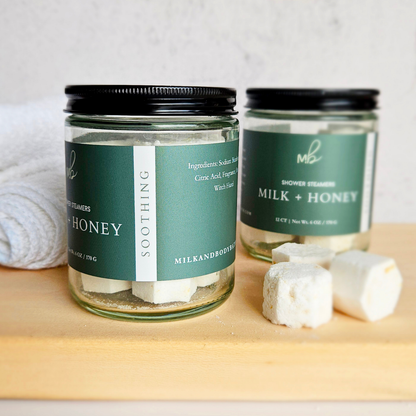 12ct Mini Shower Steamer Jars | Aromatherapy: Rosemary Mint