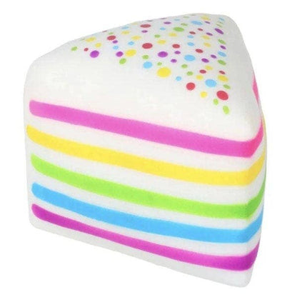 SmushMart Giant Rainbow Layer Cake Slice Squishy Fidget Toy (1pc)