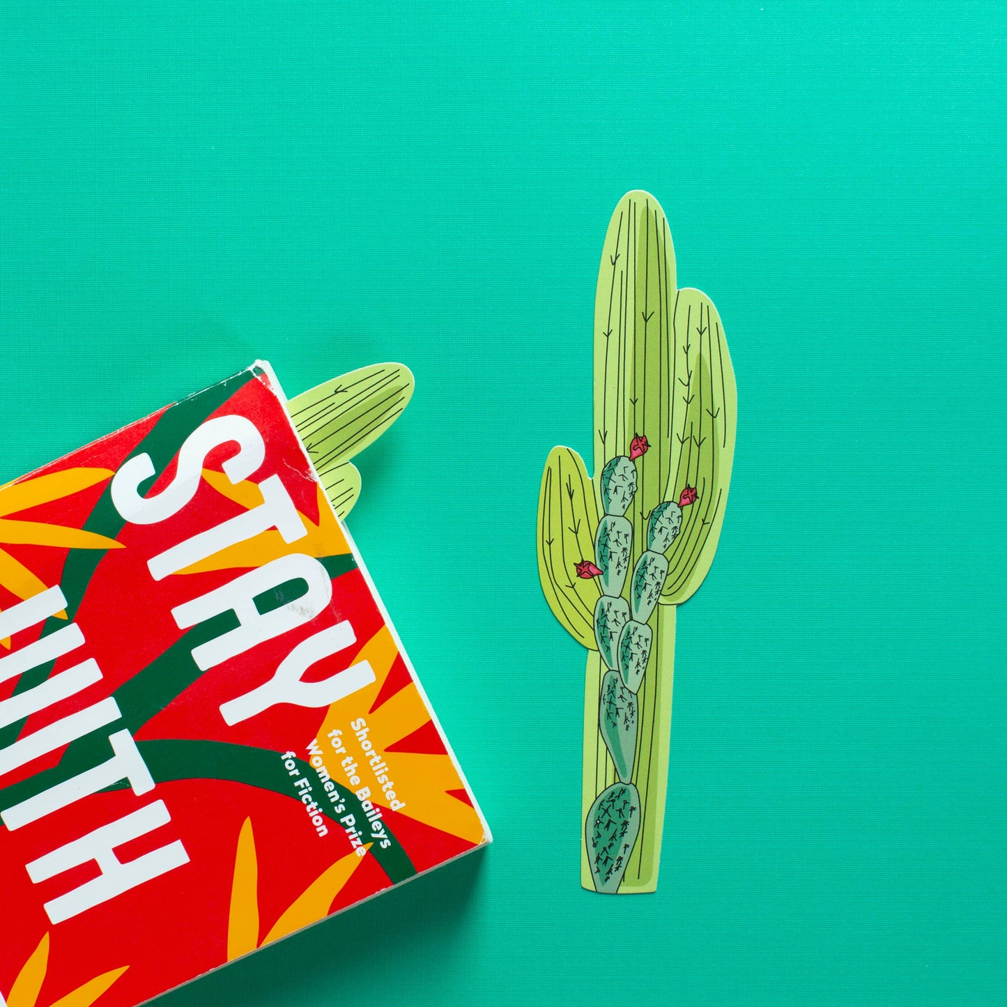 Cactus Bookmark (it's die cut!)