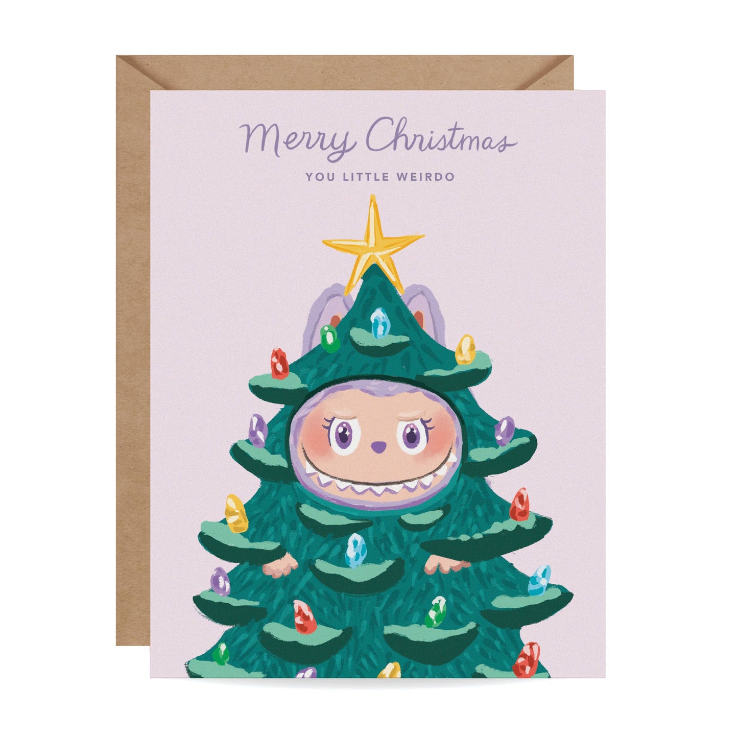 Greeting Card - Labubu Weirdo Christmas Card