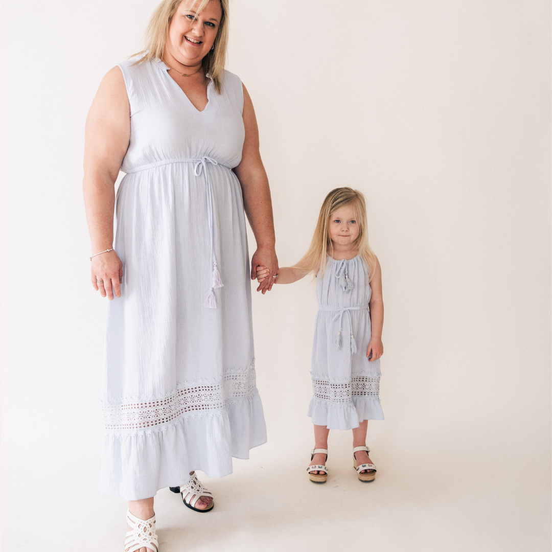 Lace Cutout Mommy & Me Dress - Child